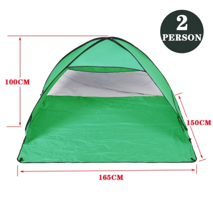 Pop Up Portable Beach Canopy Sun Shade Shelter Tent Green - Image 6