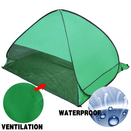Pop Up Portable Beach Canopy Sun Shade Shelter Tent Green - Image 2