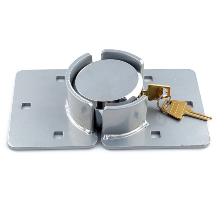 Van Door Lock With Brackets - Heavy Duty Security Vehicle Hasp Padlock