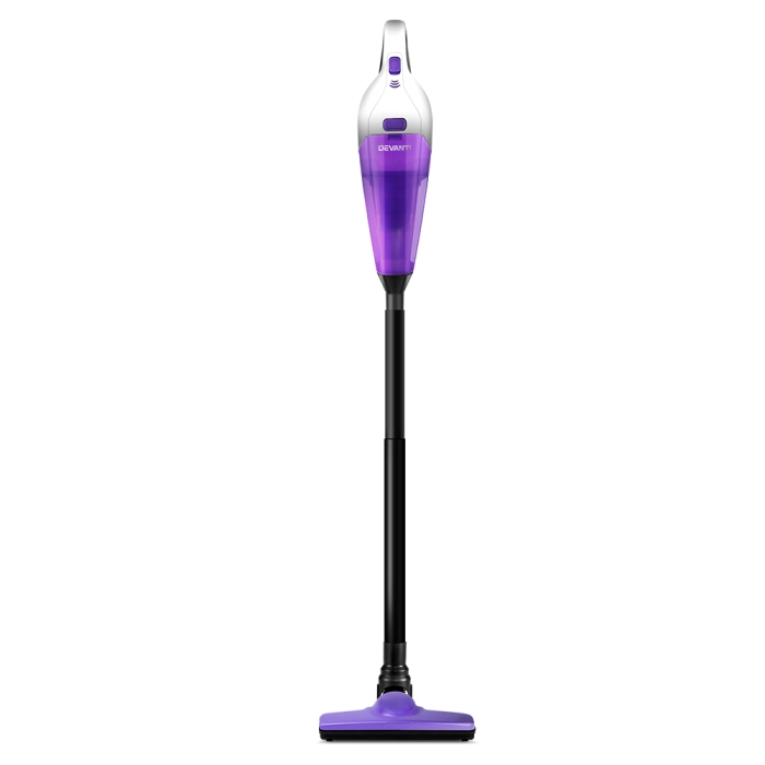 Devanti 120W Cordless Stick Vacuum Cleaner Handheld Handstick Vac Rechargeable Purple and Black