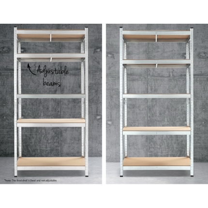 Giantz 5x0.9M Warehouse Shelving Racking Storage Garage Steel Metal Shelves Rack - Image 5
