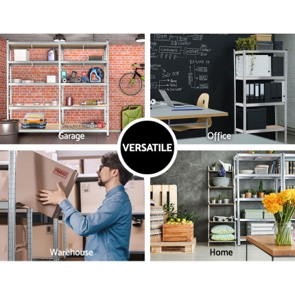 Giantz 5x0.9M Warehouse Shelving Racking Storage Garage Steel Metal Shelves Rack - Image 6