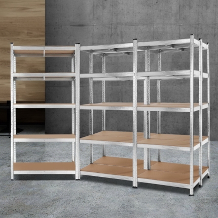 Giantz 5x0.9M Warehouse Shelving Racking Storage Garage Steel Metal Shelves Rack - Image 7