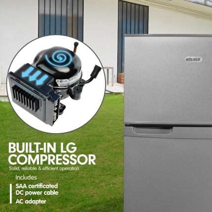 Kolner 102L Fridge LG Compressor Portable Cooler Freezer Refrigerator - Image 4