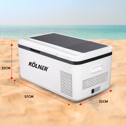 Kolner 20L Portable Fridge Cooler Freezer Camping Refrigerator - White - Image 4