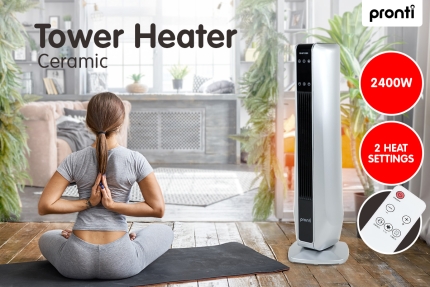 Pronti Electric Tower Heater 2400W - Image 2