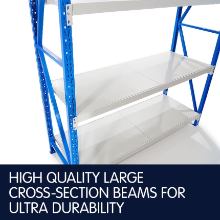 1 Bay Garage Storage Steel Rack Long Span Shelving 2.0m-wide 800kg - Image 7
