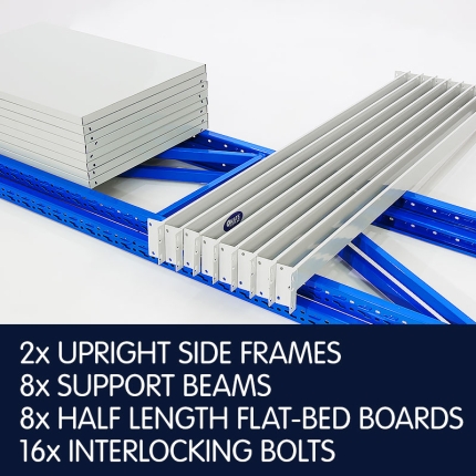 1 Bay Garage Storage Steel Rack Long Span Shelving 2.0m-wide 800kg - Image 10