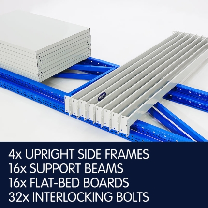2 Bay Garage Storage Steel Rack Shelving 3.0m 800kg - Image 7
