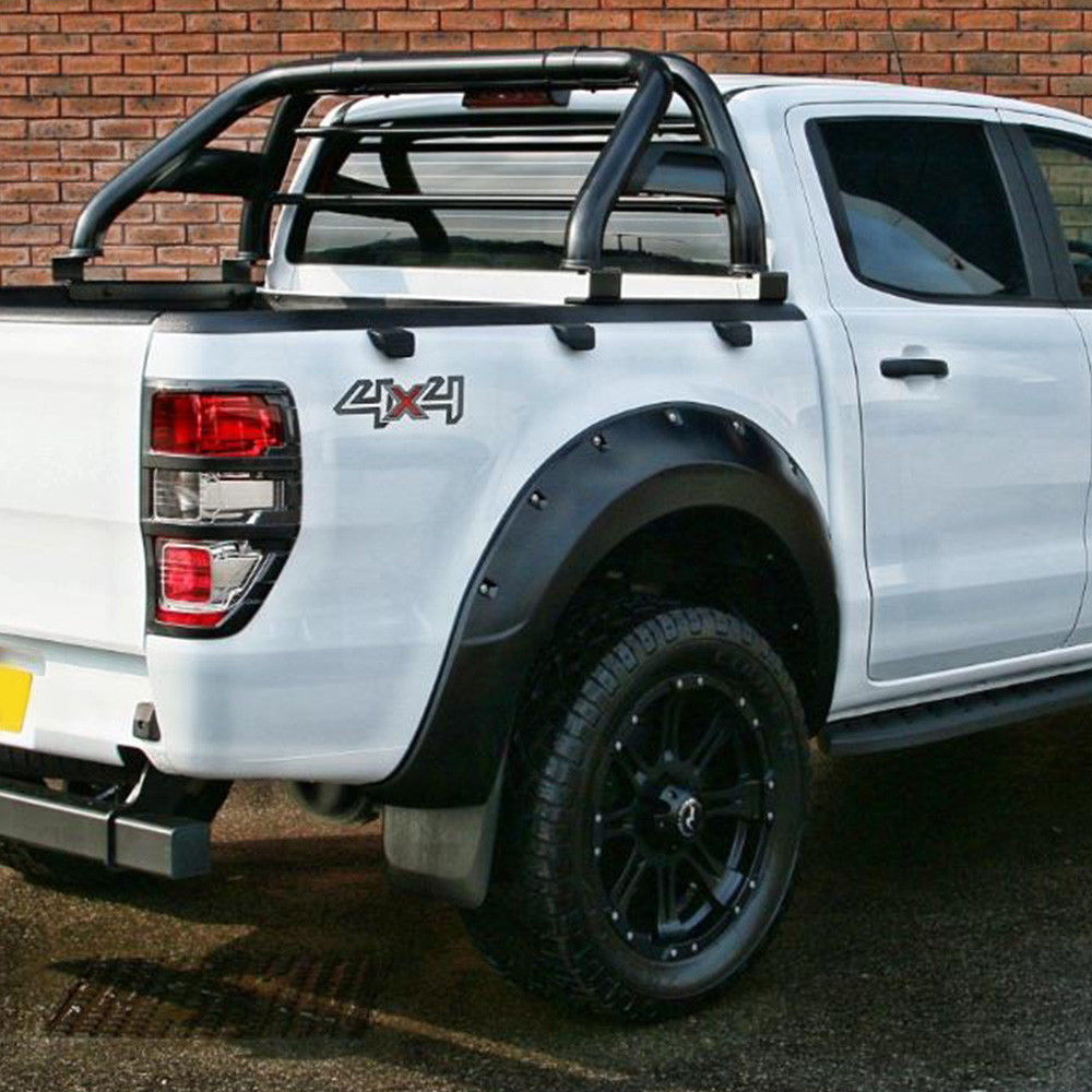 Matt Black Wrinkle Fender Flares Wheel Arch for Ford Ranger T7 PX2 2015-2018