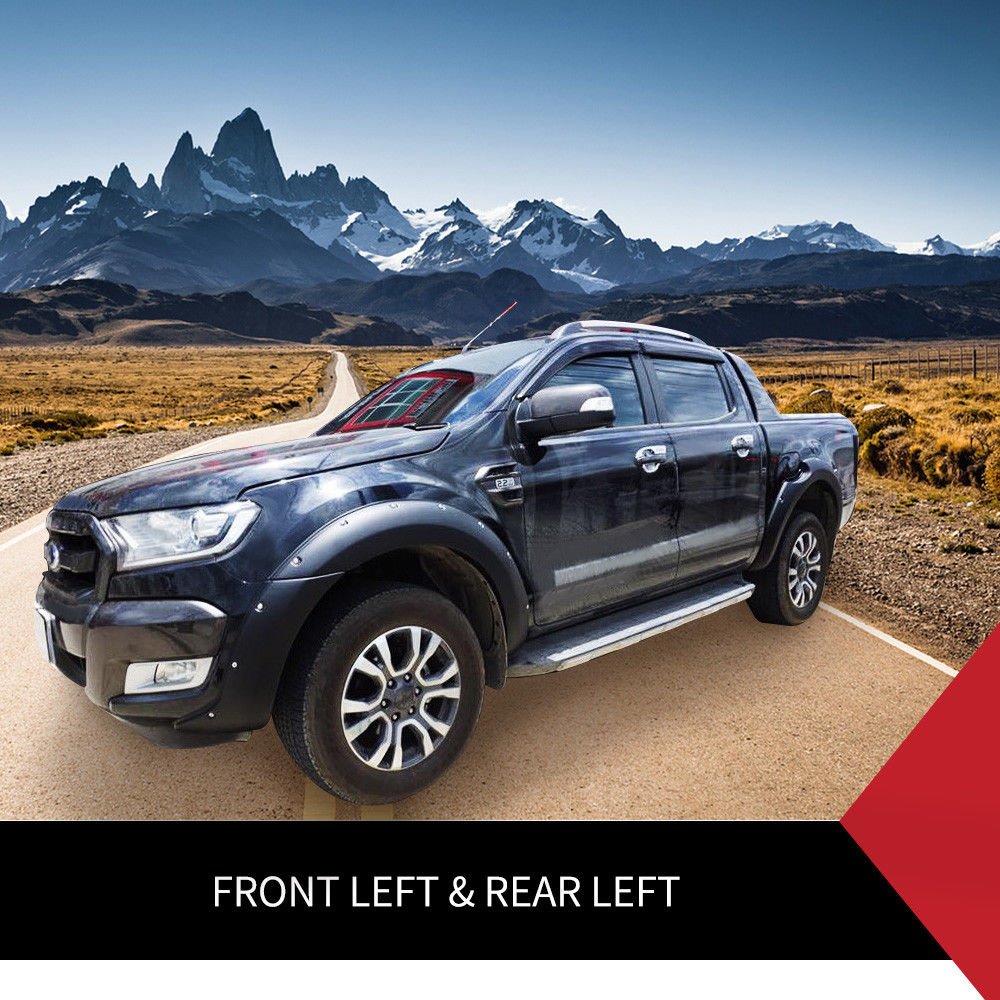 Matt Black Wrinkle Fender Flares Wheel Arch for Ford Ranger T7 PX2 2015-2018