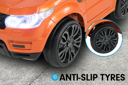 Range Rover Inspired 12v Ride-On Kids Car Remote Control - Orange - Image 3