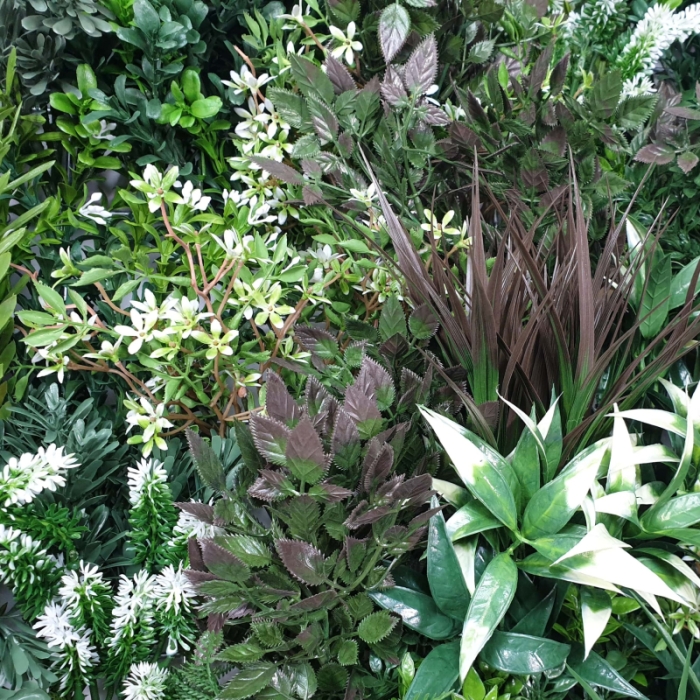 White Lush Lavender Field Vertical Garden / Green Wall UV Resistant 90cm x 90cm - Image 3