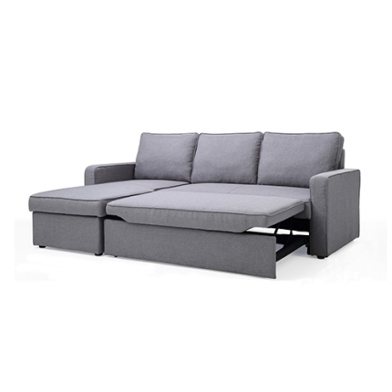 Yarra Corner Sofa Bed Grey - Image 2