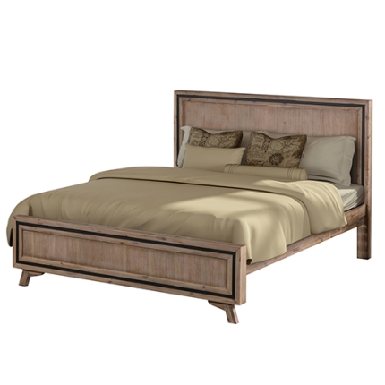 Seashore Silver Brush 4 Pcs Queen Bedroom Suite - Image 2