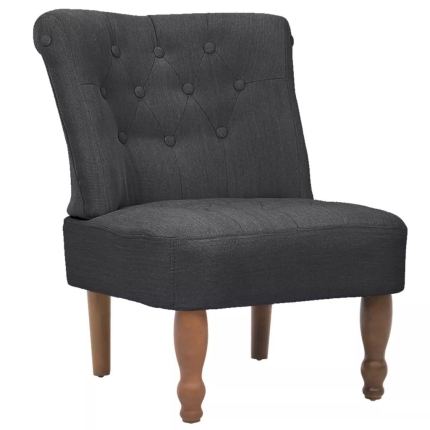 French Chair Grey Fabric - Image 2