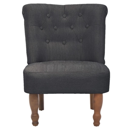 French Chair Grey Fabric - Image 3