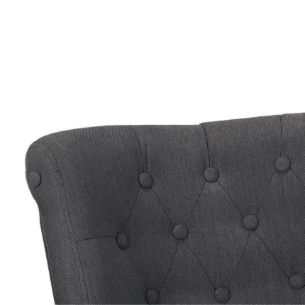 French Chair Grey Fabric - Image 5