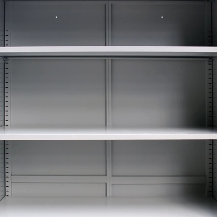 Office Cabinet with 2 Doors Steel 90x40x180 cm Grey - Image 2