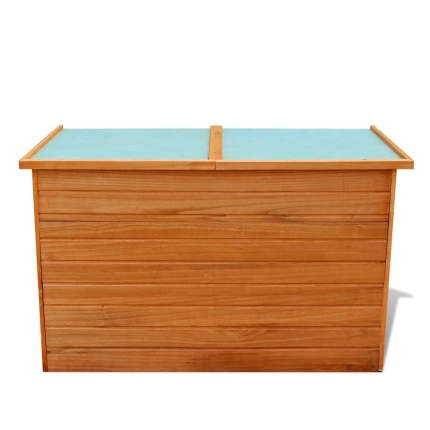 Garden Storage Box 126x72x72 cm Wood - Image 3