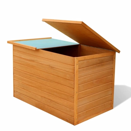Garden Storage Box 126x72x72 cm Wood - Image 4