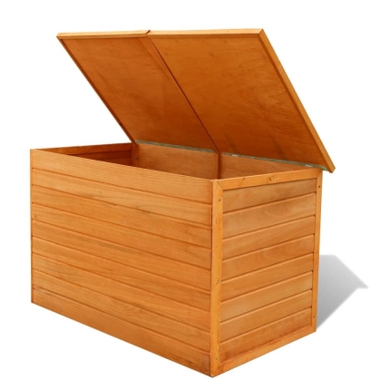 Garden Storage Box 126x72x72 cm Wood - Image 5