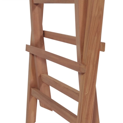 9 Piece Outdoor Dining Set with Folding Chairs Solid Teak Wood - Image 11
