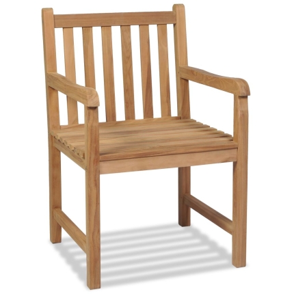 Outdoor Chairs 2 pcs Solid Teak Wood - Image 2