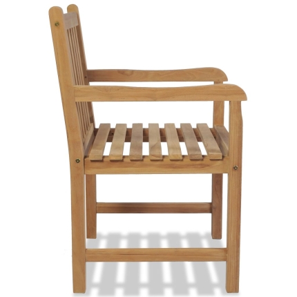 Outdoor Chairs 2 pcs Solid Teak Wood - Image 4