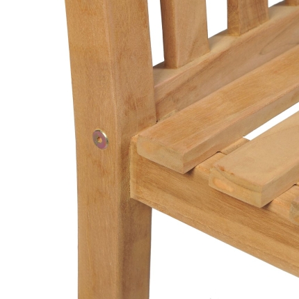 Outdoor Chairs 2 pcs Solid Teak Wood - Image 5