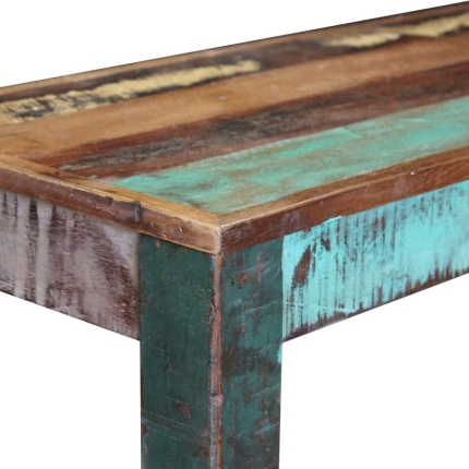 Bench Solid Reclaimed Wood 110x35x45 cm - Image 7