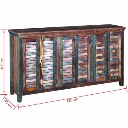 Sideboard with 6 Doors Solid Reclaimed Wood - Image 10