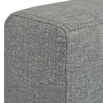 3-Seater Sofa Fabric Light Grey - Image 6