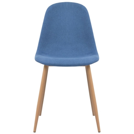 Dining Chairs 2 pcs Blue Fabric - Image 3