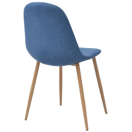 Dining Chairs 2 pcs Blue Fabric - Image 4