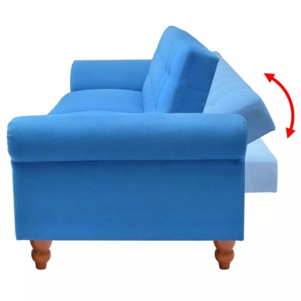 Sofa Bed Fabric Blue - Image 5