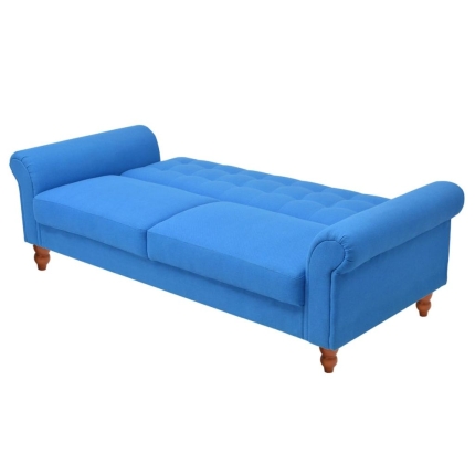 Sofa Bed Fabric Blue - Image 6