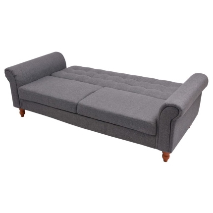 Sofa Bed Fabric Grey - Image 6