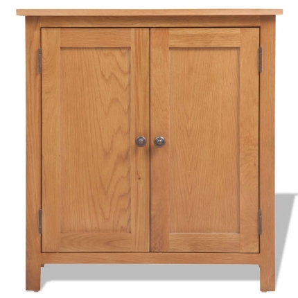 Sideboard 70x35x75 cm Solid Oak Wood - Image 2