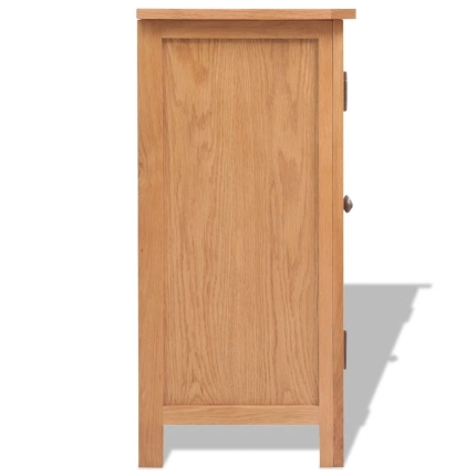 Sideboard 70x35x75 cm Solid Oak Wood - Image 3