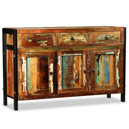 Sideboard Solid Reclaimed Wood 120x35x76 cm - Image 7