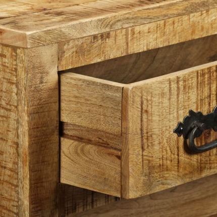 Sideboard with 3 Drawers Rough Mango Wood - Image 3