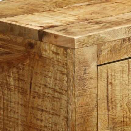 Sideboard with 3 Drawers Rough Mango Wood - Image 4
