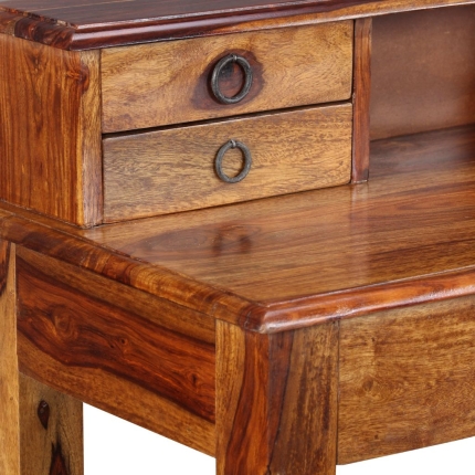 Writing Desk with 5 Drawers Solid Sheesham Wood 90x40x90 cm - Image 7