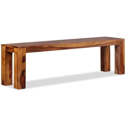 Bench Solid Sheesham Wood 160x35x45 cm - Image 2