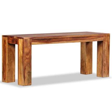 Bench Solid Sheesham Wood 110x35x45 cm - Image 4