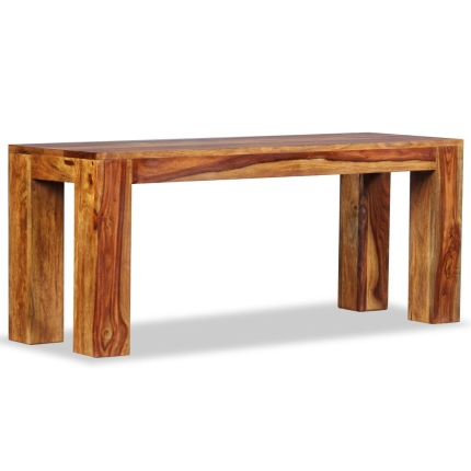 Bench Solid Sheesham Wood 110x35x45 cm - Image 5