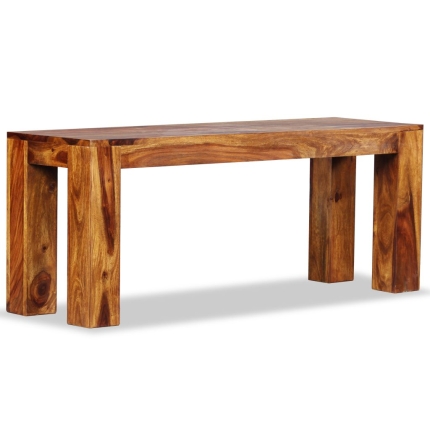 Bench Solid Sheesham Wood 110x35x45 cm - Image 6