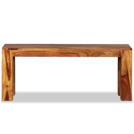Bench Solid Sheesham Wood 110x35x45 cm - Image 7