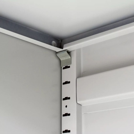 Office Cabinet 90x40x140 cm Steel Grey - Image 2